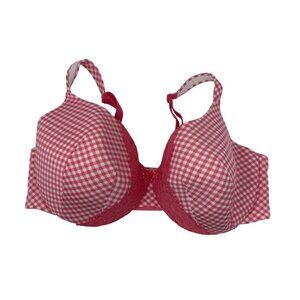 Cacique Lightly Lined T-Shirt Underwire Full Coverage Bra Size 42DDD